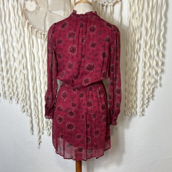 BA&SH Gizel Georgette Mini Dress Size XS/4 - Picture 4 of 14